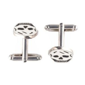 Alexander McQueen Accessories - Alexander McQueen Enamel Skull Face Cufflinks Alexander McQueen Accessories - Alexander McQueen Enamel Skull Face Cufflinks